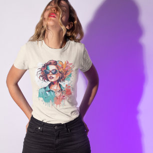 fashion pop art women's portrait T-Shirt