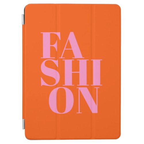 Fashion Print Orange And Pink Preppy Modern Decor iPad Air Cover