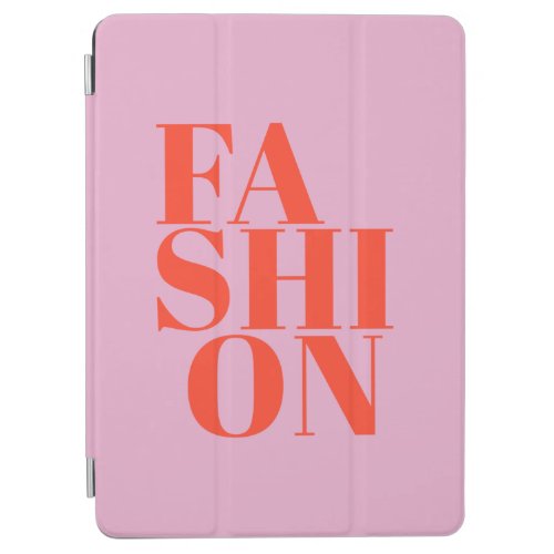 Fashion Print Pink Aesthetic Preppy Modern Decor iPad Air Cover