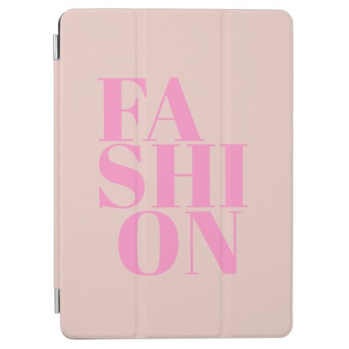 Fashion Print Preppy Peach Pink Typography iPad Air Cover