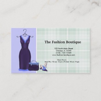 Fashion (purple) Business Card by graphicdesign at Zazzle