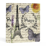 Fashion Salon SPA french eiffel tower Paris Mini Binder