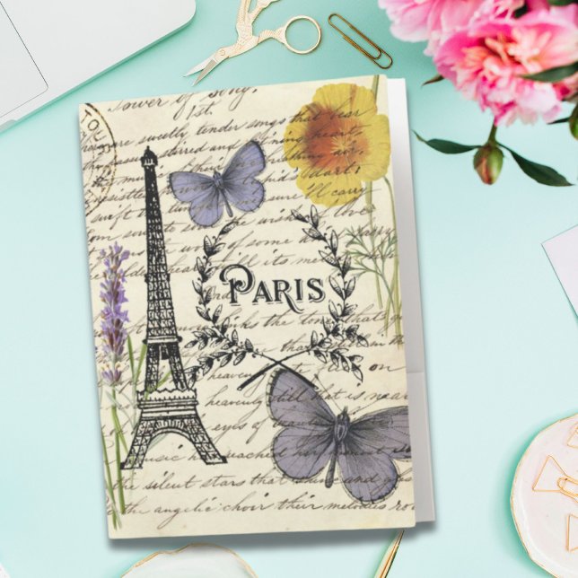 Fashion Salon SPA french eiffel tower Paris Pocket Folder (Fashion Salon SPA french eiffel tower Paris Pocket Folder)