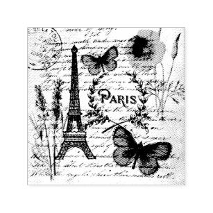 Fashion Salon SPA french eiffel tower Paris Self-inking Stamp