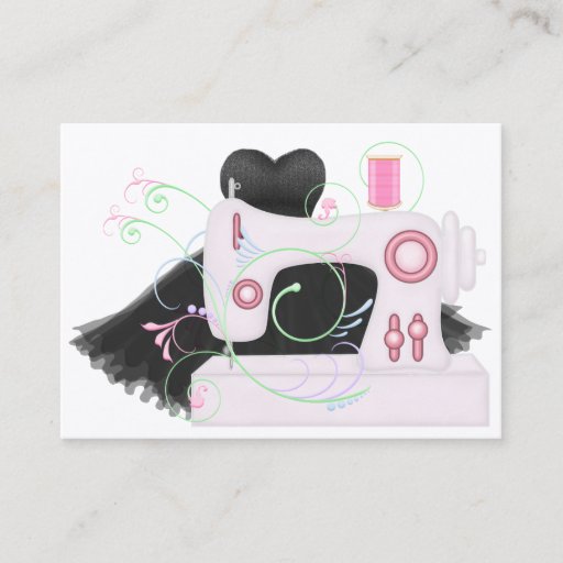 Customizable Fashion / Seamstress Card - SRF Business Card