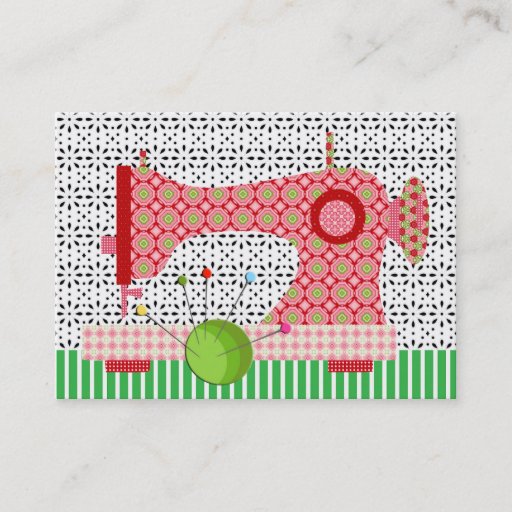 Customizable Fashion / Seamstress Card - SRF Business Card Template