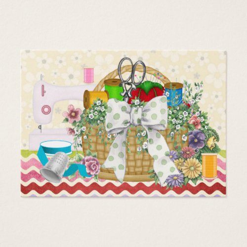 Fashion / Seamstress / Sewing Basket - SRF Business Card
