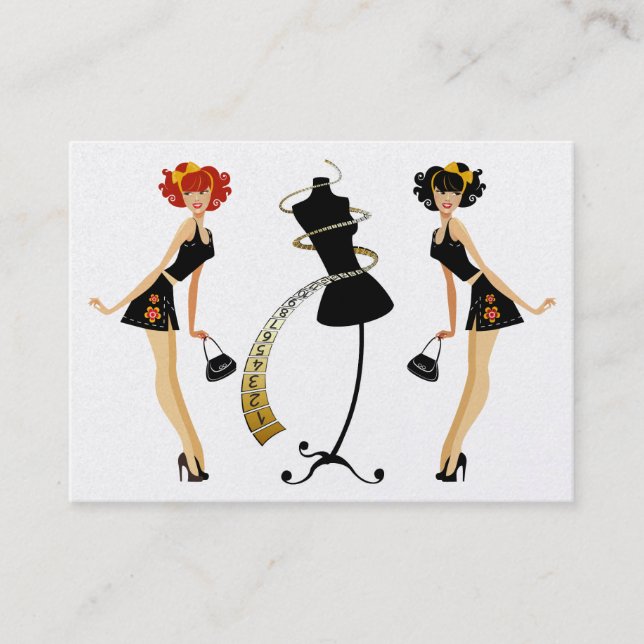 Fashion / Seamstress / Weight Management Business Card (Front)