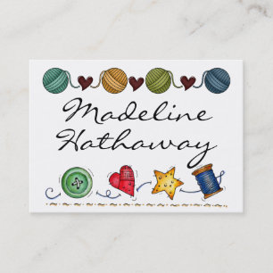 Fashion/Sewing/Knitting Business Card
