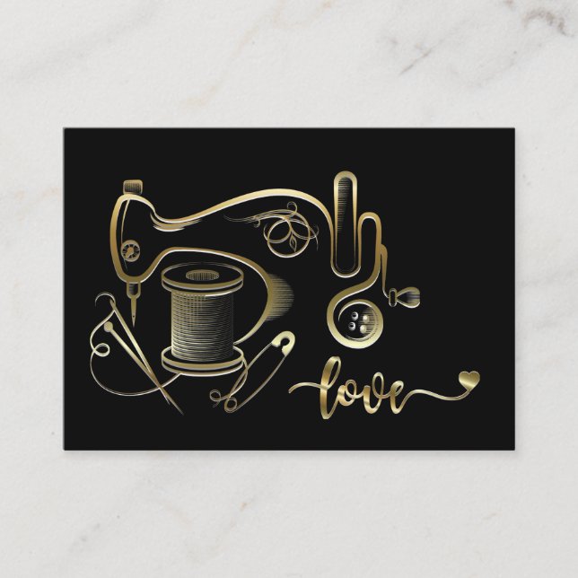Fashion, Sewing, Seamstress Business Card Version (Front)