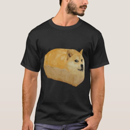 Fashion Shiba Inu Doge Bread Meme Dog T_Shirt