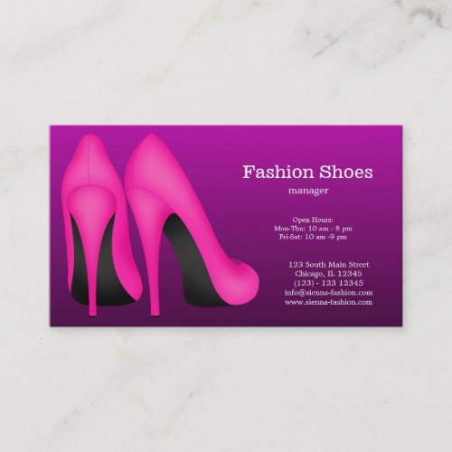 Fashion Shoes Business Card