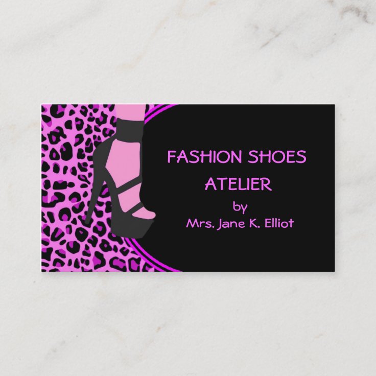 Fashion Shoes Business Card Zazzle