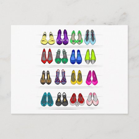 Fashion Shoes Postcard