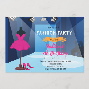 Fashion Model Fashion Show Invitation