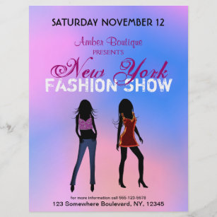 kids fashion show flyer