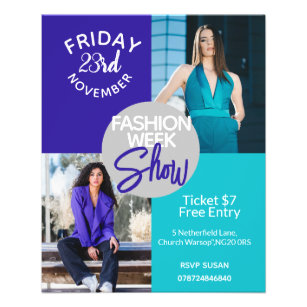 fashion show clothes event flyer