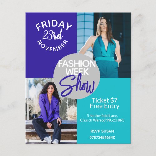 fashion show clothes event flyer