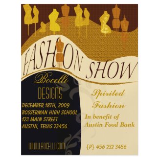 Fashion Show & Designer Invitation Flyer