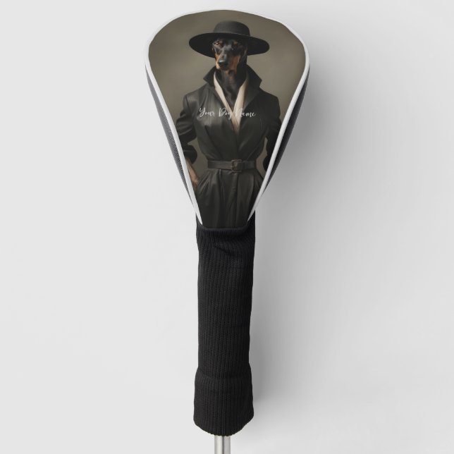 Fashion Show, Doberman Dog 01 - Jonathan Bonheur Golf Head Cover (Front)