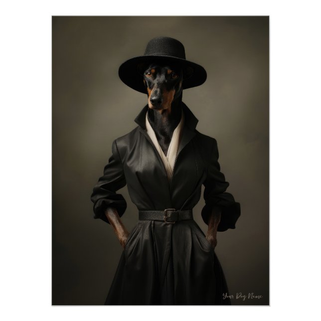 Fashion Show, Doberman Dog 01 - Jonathan Bonheur Poster (Front)