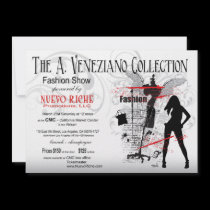 Fashion Show Invitation - Grunge Fashionista invitations
