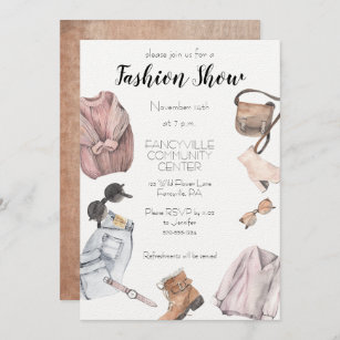 Fashion Show Invitations from Greeting Card Universe