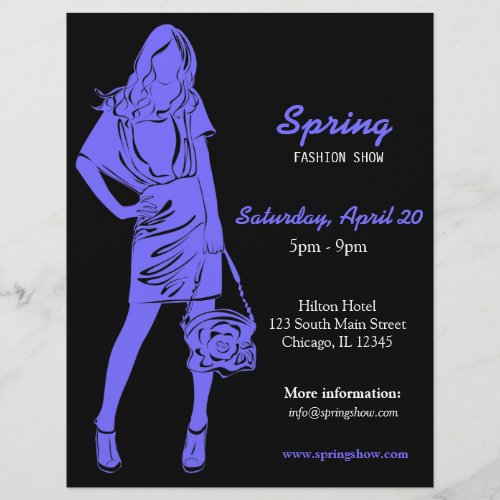 Fashion Show Light Slate Blue Flyer