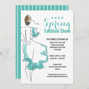 Printable Fashion Show Invitations