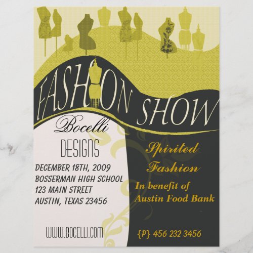 Fashion Show  Style Designer Invitation Flyer
