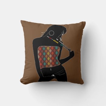 Fashion Silhouette 2 Sided Pillow by ImGEEE at Zazzle