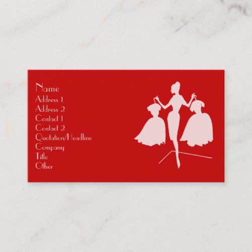 Fashion Silhouette Business Card Templates