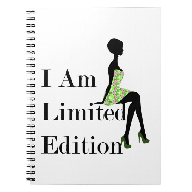 Fashion Silhouette I Am Limited Edition Quote Notebook (Front)