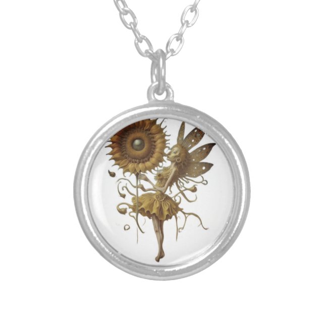 Fashion  silver plated necklace (Front)