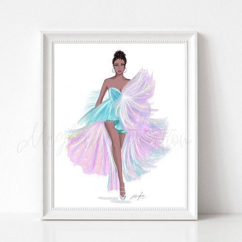 fashion sketch illustration poster