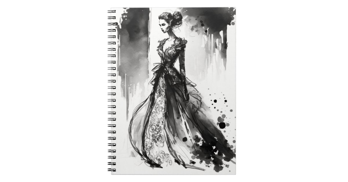 Fashion Designer Sketch Notebook, Zazzle