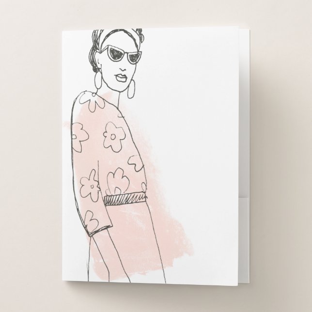 Fashion Sketch Pocket Folder (Front)
