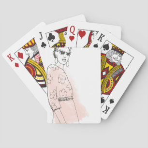 Fashion Sketch Poker Cards