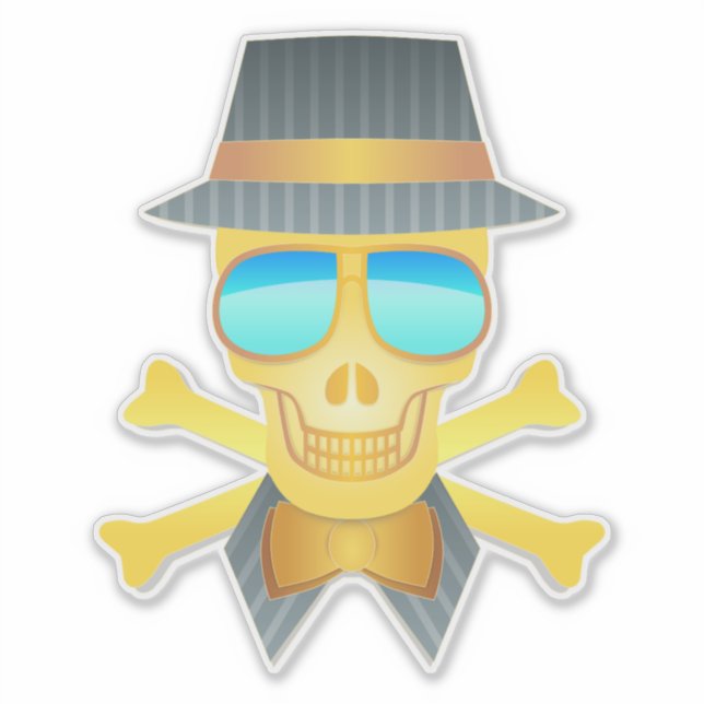 Fashion Skull Sticker (Front)