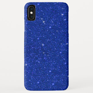 Fashion Sparkle Royal Blue Glitter iPhone XS Max Case