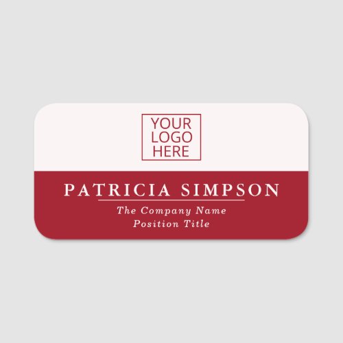 Fashion Style Space Cherry Deep Red  Pearly White Name Tag