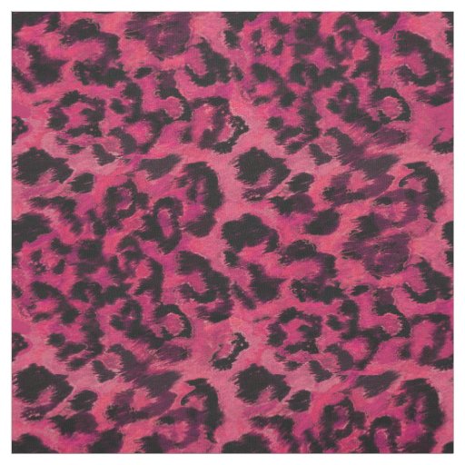 Fashion, stylish, pink and black, spotted, leopard fabric