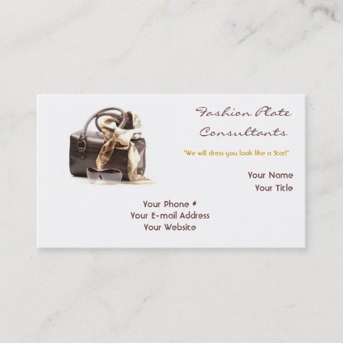 Fashion Stylist 1, Business Card-Horizontal