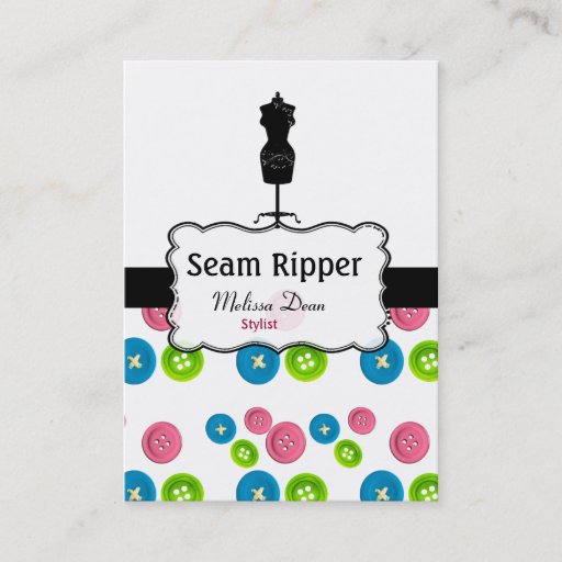 Customizable Fashion Stylist Business Card