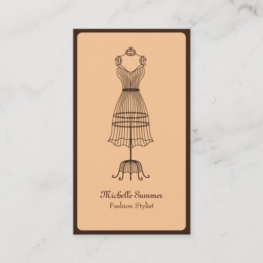 Customizable Fashion Stylist Business Card