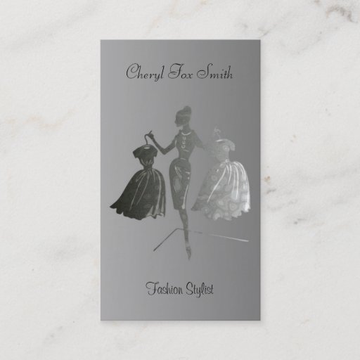 Customizable Fashion Stylist Business Card