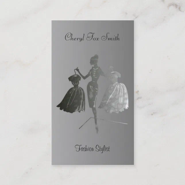 Fashion Stylist Business Card (Front)