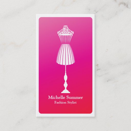 Customizable Fashion Stylist Business Card