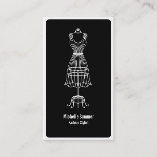 Customizable Fashion Stylist Business Card