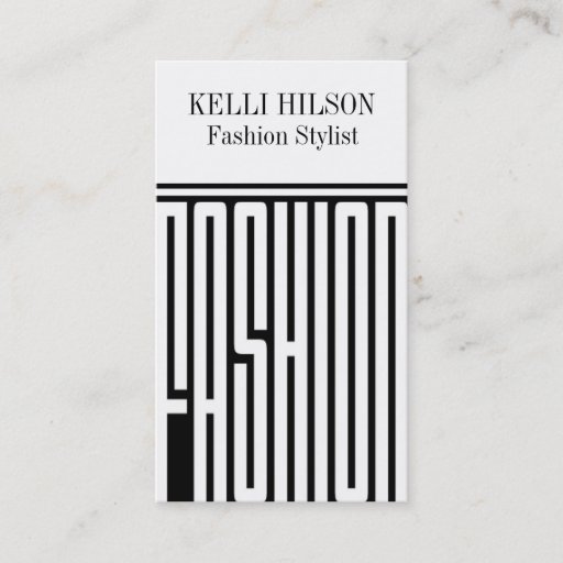 Customizable Fashion Stylist Business Cards